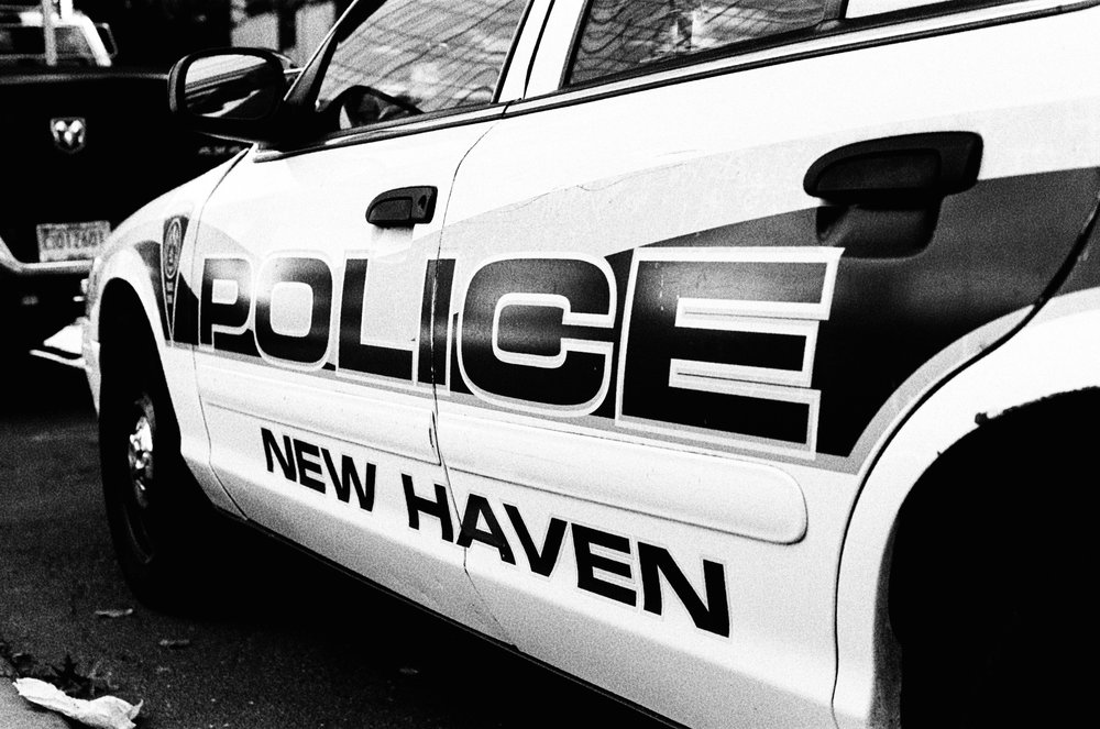 Above: New Haven police car.