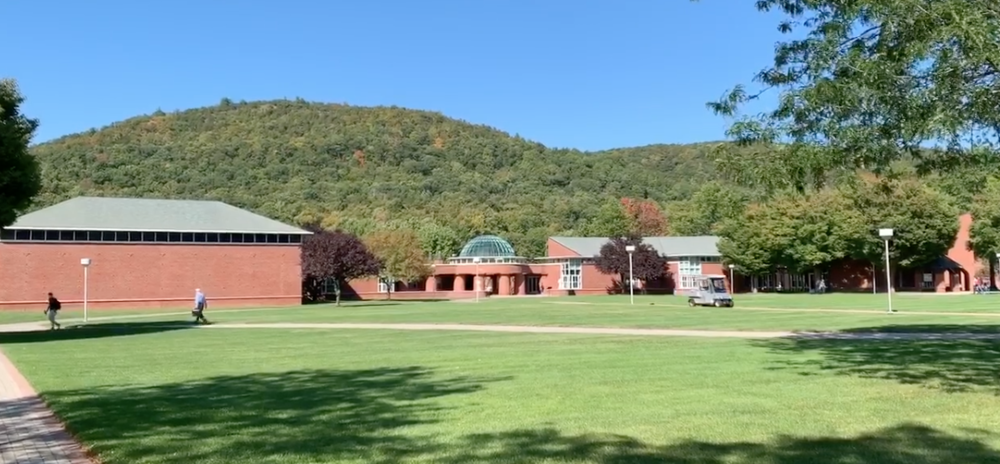 View of Sleeping Giant State Park from the Quinnipiac quad on the Mount Carmel Campus