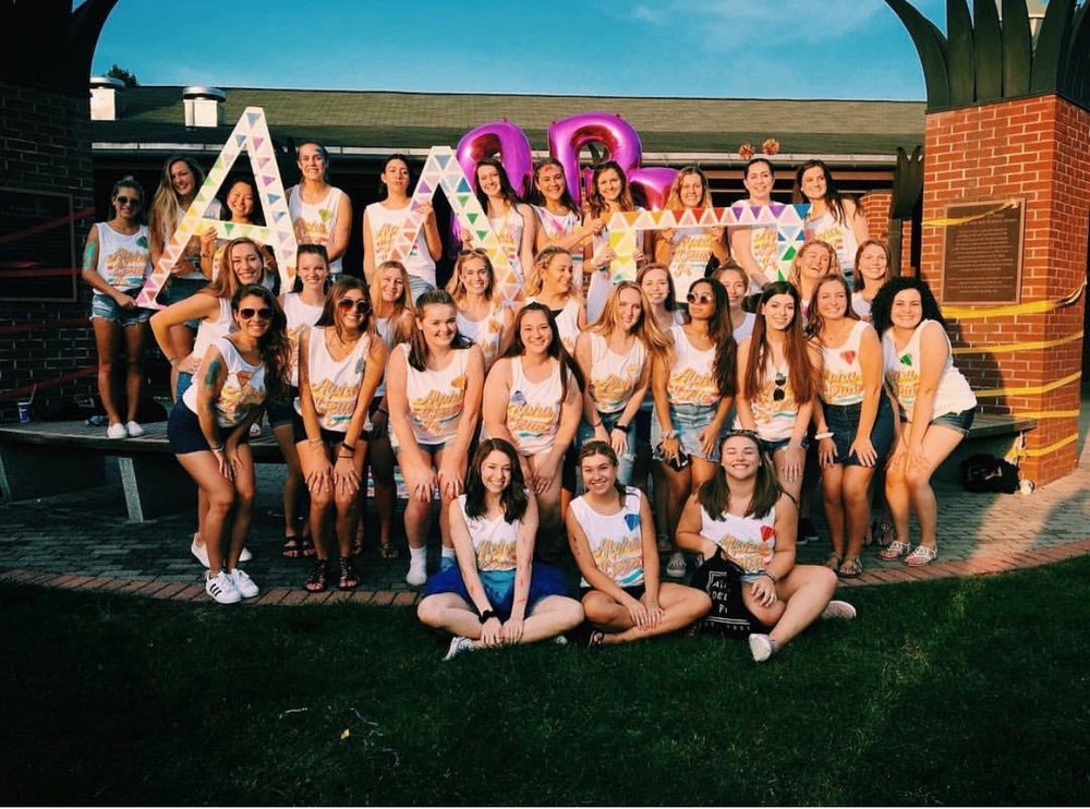 Photo of Quinnipaic’s Alpha Delta Pi | Hannah Mayer’s Sorority Sisters.