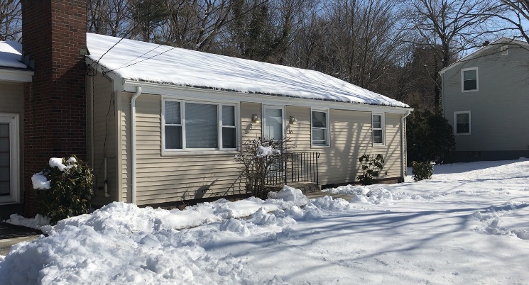 A Quinnipiac owned off campus home on New Road.