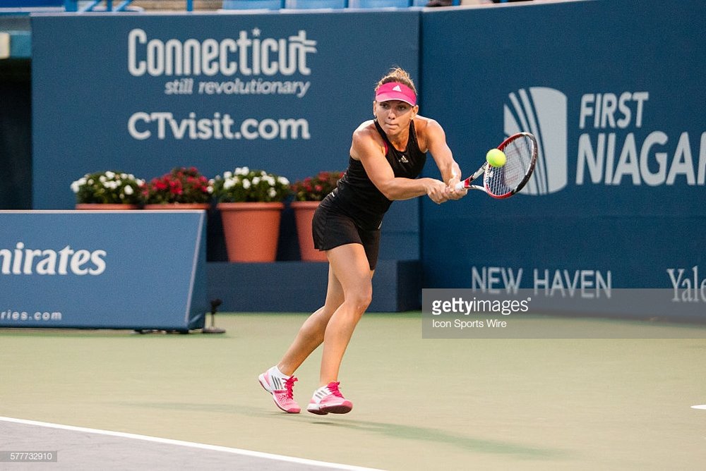 Former WTA world number one Simona Halep at the Connecticut Open in 2014.