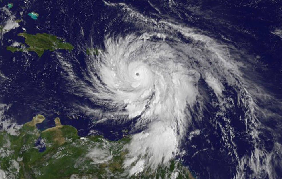 Image of Hurricane Maria via NASA on September 19 at 11 a.m.