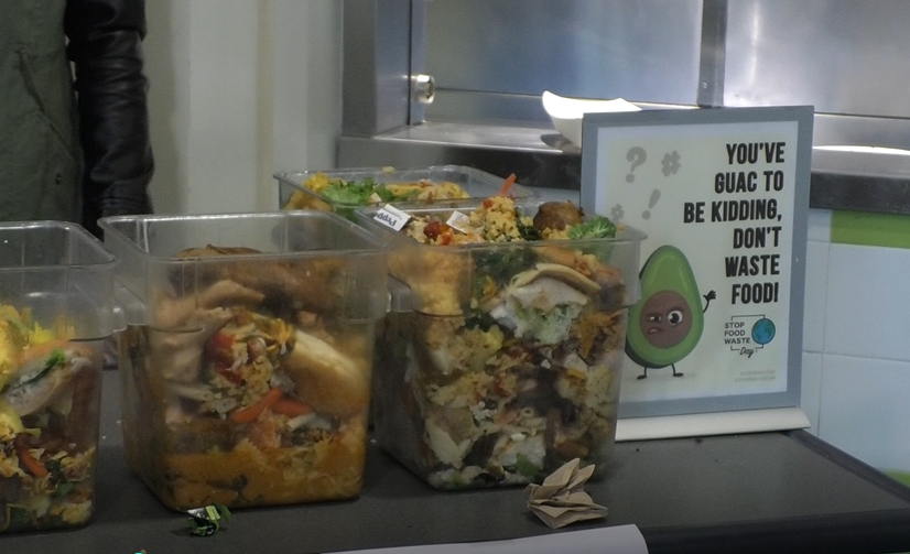 QU SEA’s food waste bin for Weigh the Waste