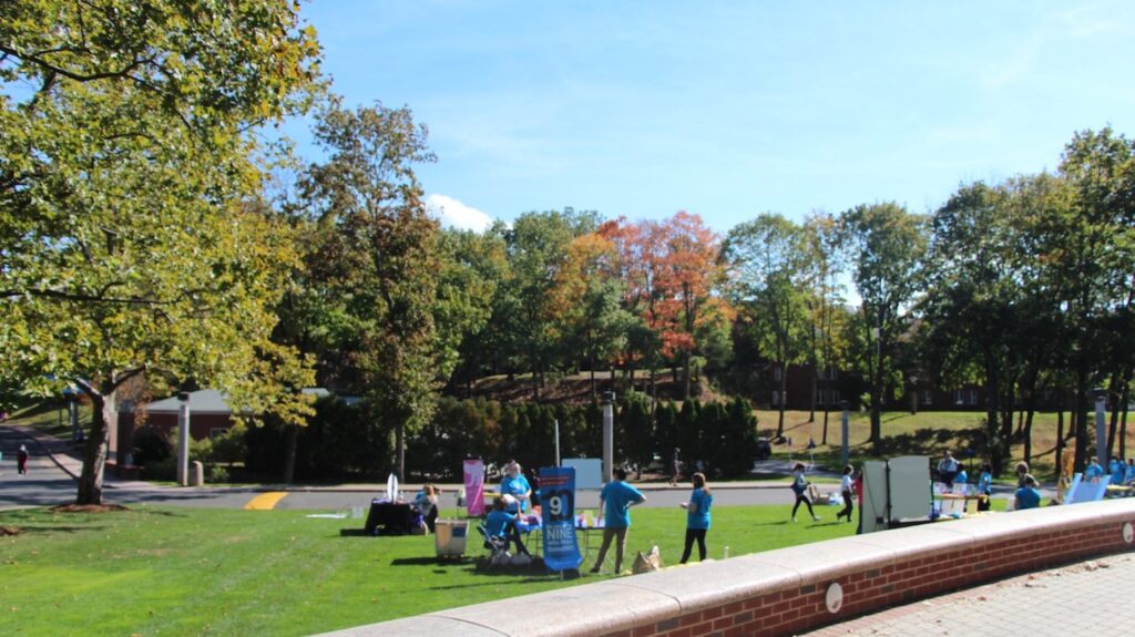Fresh Check Day looks different this year due to COVID-19, but that didn't stop faculty from running the event and students from checking out the interactive booths, games and raffles to promote mental health and reduce the stigma surrounding it.
(Photo by Marianna Rappa)