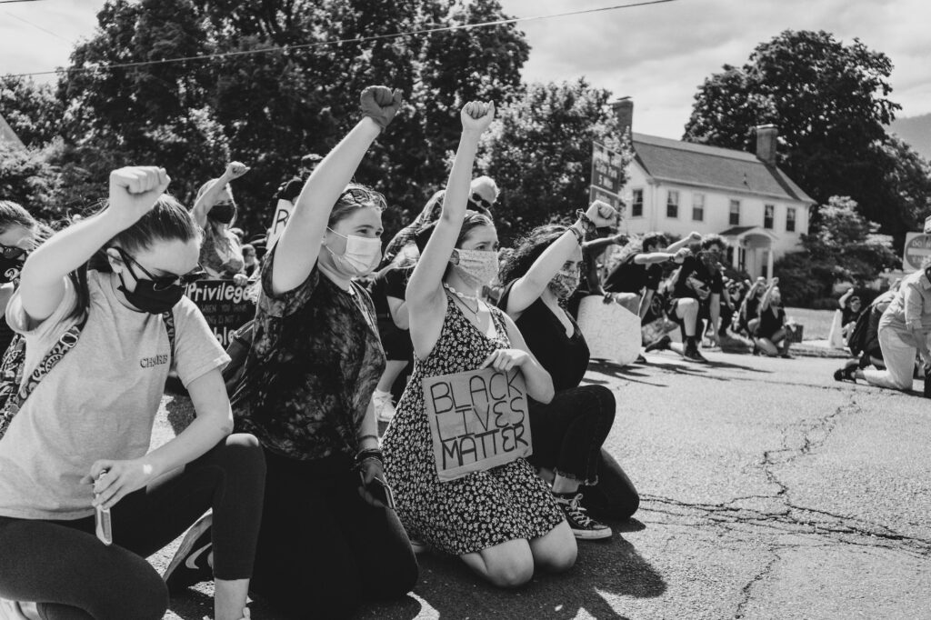 As protests became more popular over the summer of 2020 they reached almost every corner of the country. Cheshire was one of many towns to hold a protest. (Photo by Dan Passapera)