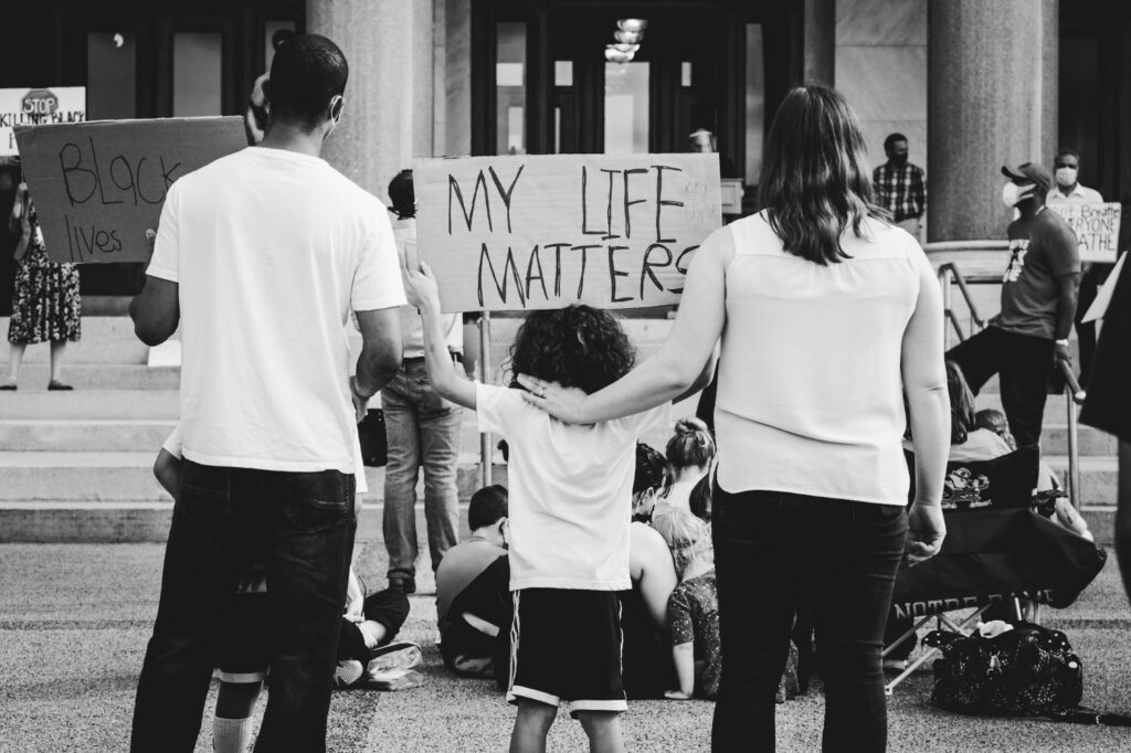 A peaceful, socially distant protest took place in Hartford, Connecticut on May 29. State Senator Dr. Saud Anwar organized the protest. (Photo by Dan Passapera)