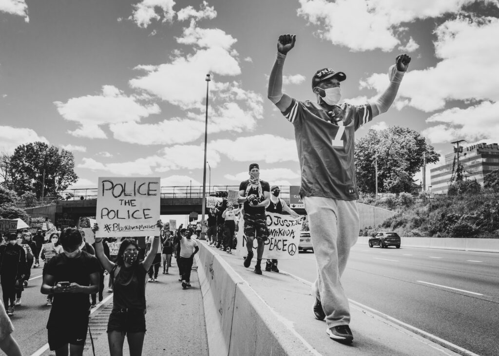 A protest took place in Norwalk, Connecticut on May 31, just six days after George Floyd was killed by a police officer in Minneapolis, Minnesota. (Photo by Dan Passapera)