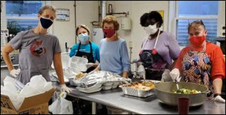 Volunteers at Grace & St Peter's Church during D4$. Photo courtesy of Bob Bergner.