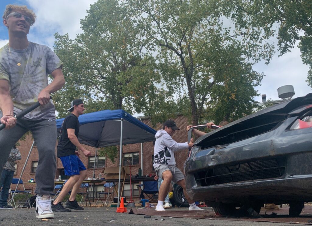 Student Patrick Rymsza participating in the smash - photo by Alena DeLuise