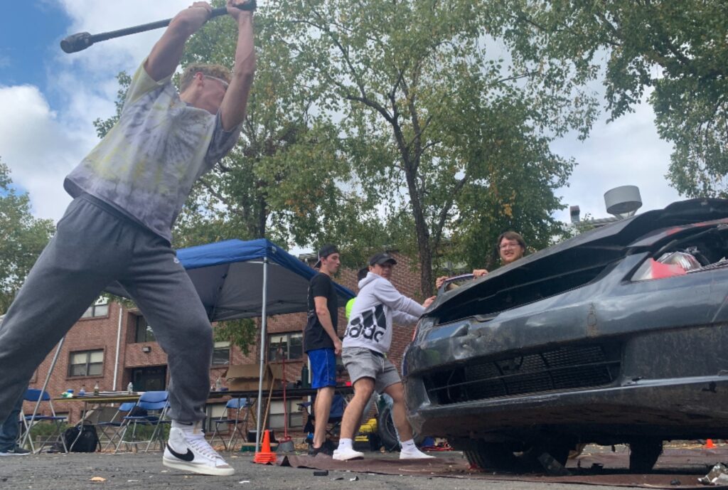 Student Patrick Rymsza participating in the smash - photo by Alena DeLuise