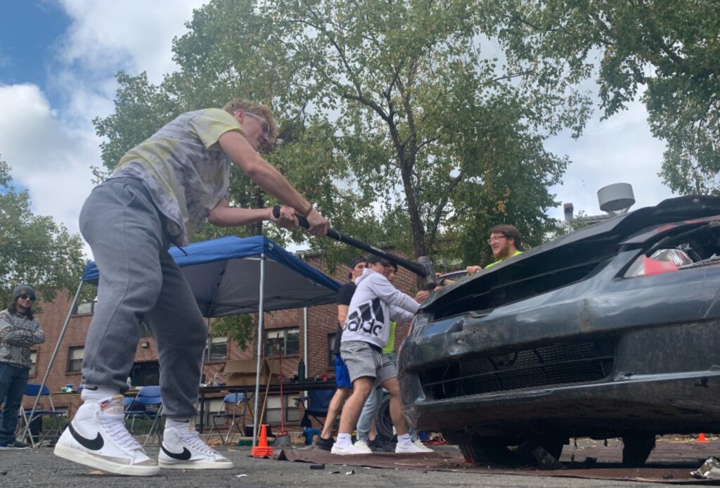 Student Patrick Rymsza participating in the smash - photo by Alena DeLuise