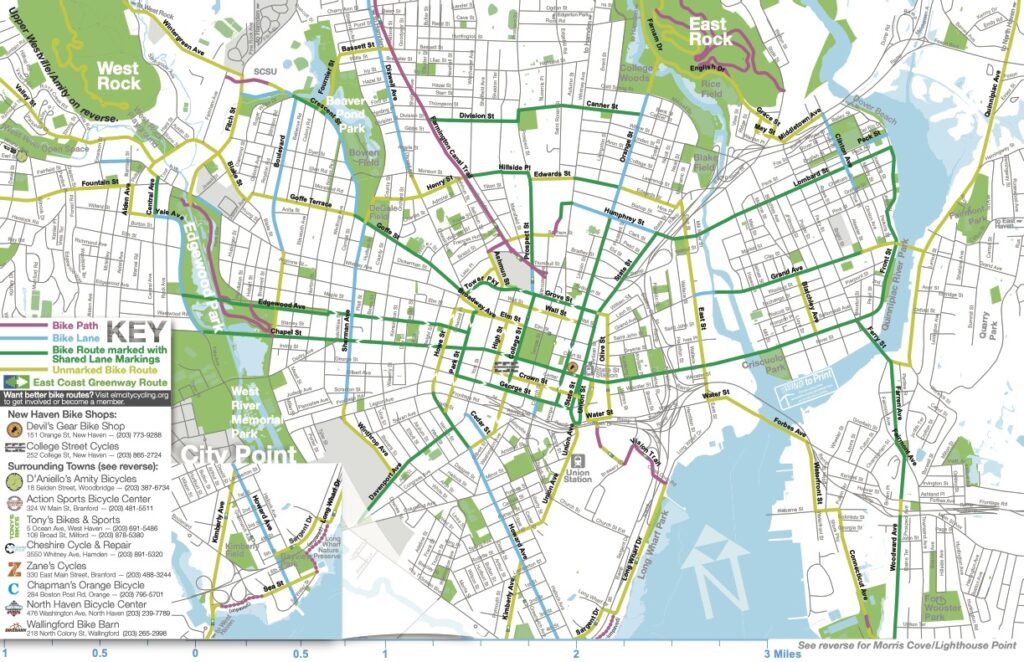 City of New Havens Bike Lanes 2013