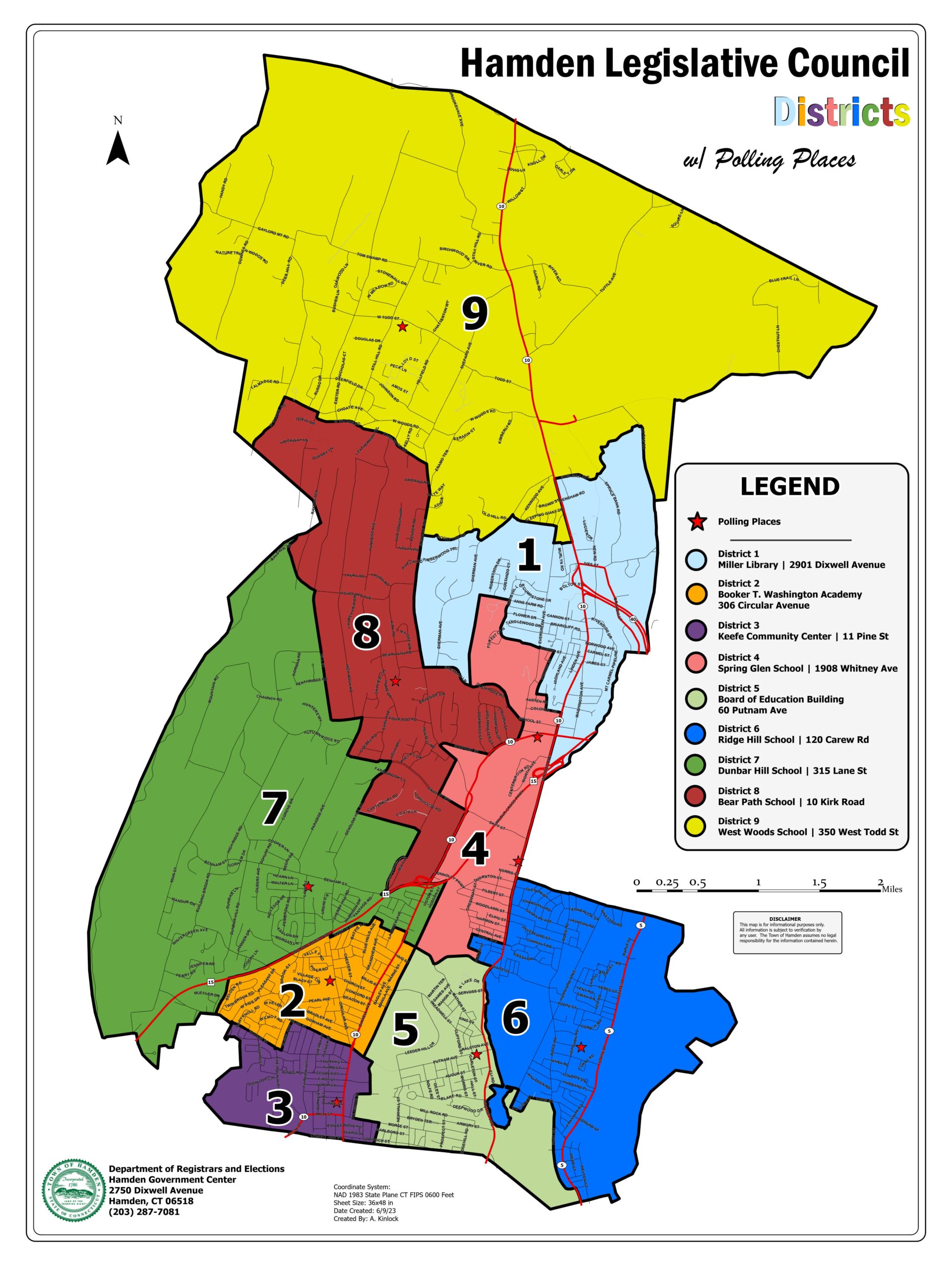 Where should I go to vote in the Hamden Democratic primary election?