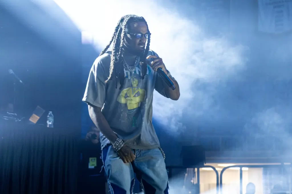 Quavo headlined Wake The Giant in Spring of 2025. Photo Credits: Tripp Menhall/QU Chronicle