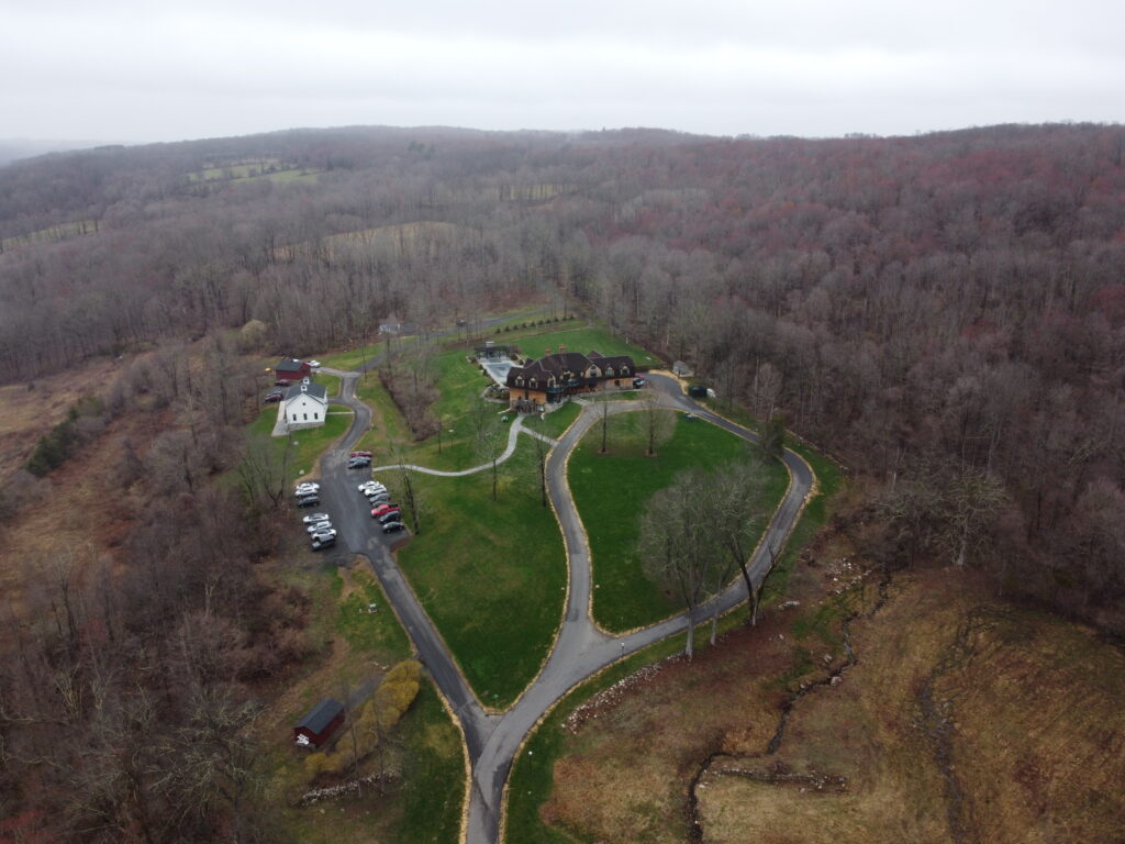 Aerial photograph of Turnbridge's adolescent residential treatment center in Woodbury, Conn.