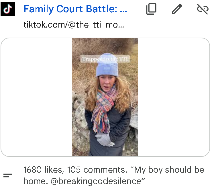 Screenshot of a now-deleted TikTok video from @the_tti_mom