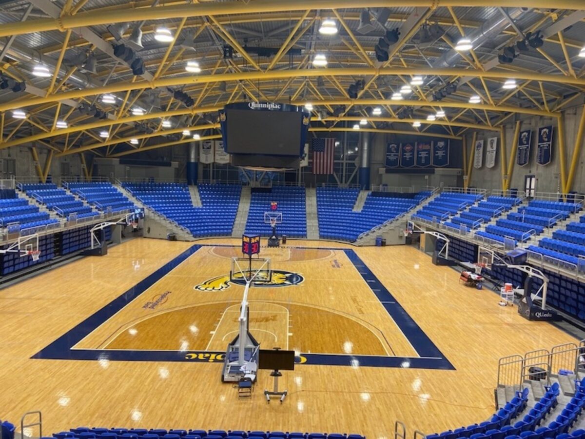 The People's United Center's seats may be empty this season, but the MAAC expects there to be competition on the court this winter. (David Rooney)