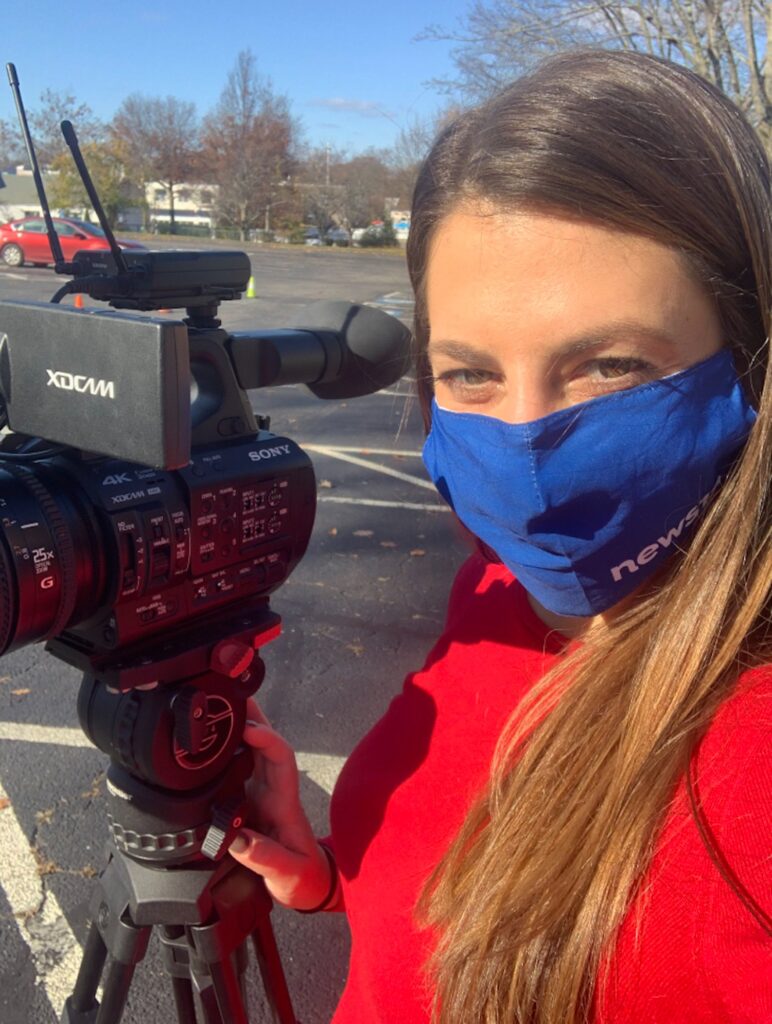 As a reporter living during the pandemic, Warshavsky had to be tested more than her fair share of times while also wearing a mask and filming herself, without a team or a crew.