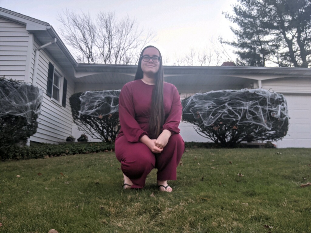 Hannah DeWitt can celebrate Halloween safely at her off-campus home (photo provided by Jenna Saleh).