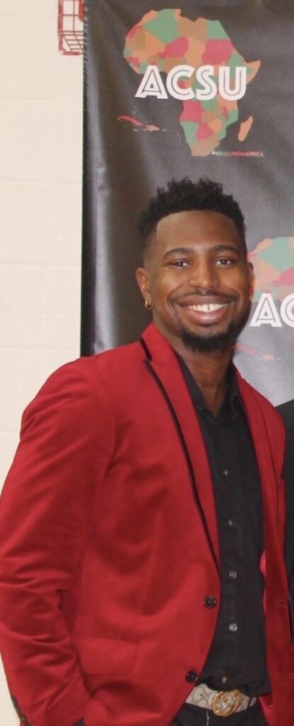 Gaethan Lucien is a senior finance major and marketing minor from Stoughton, Mass. Lucien currently serves as event coordinator for the African and Caribbean Student Union. (Photo by Gaethan Lucien)