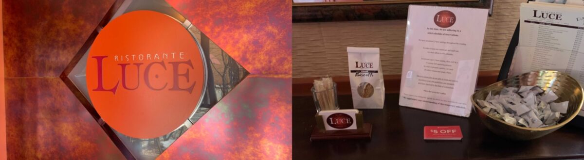 Ristorante Luce on Whitney Avenue is planning to offer takeout specials for Valentine's Day weekend, but will also open its dining room for patrons to sit and eat socially-distanced. Photos by Jensen Coppa.