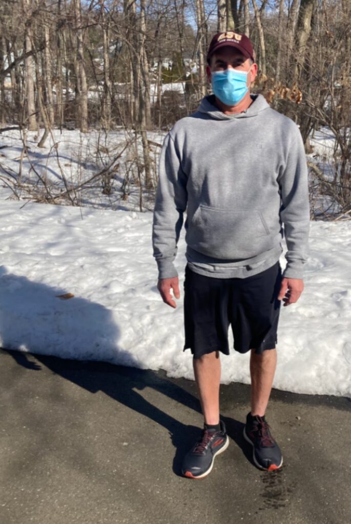 Hamden resident John Santasiero will wait to get vaccinated, regardless of his March 22 eligibility. Photo credit: Andrew Meyers.