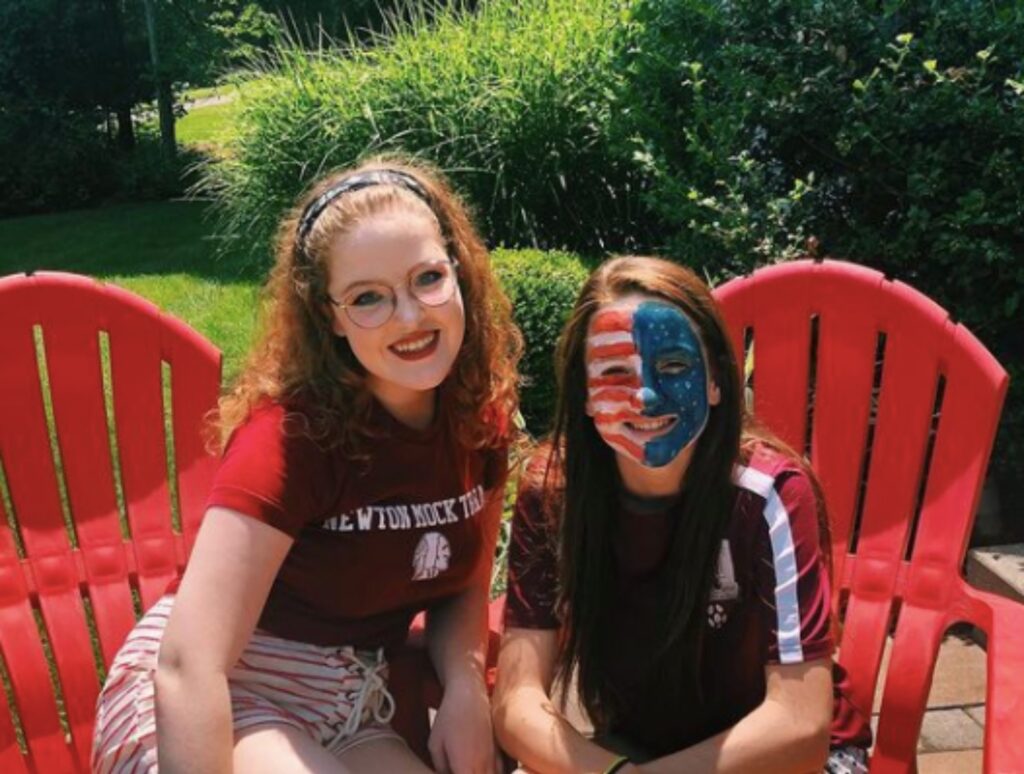 Reynolds and her sister. Photo provided by Reynolds