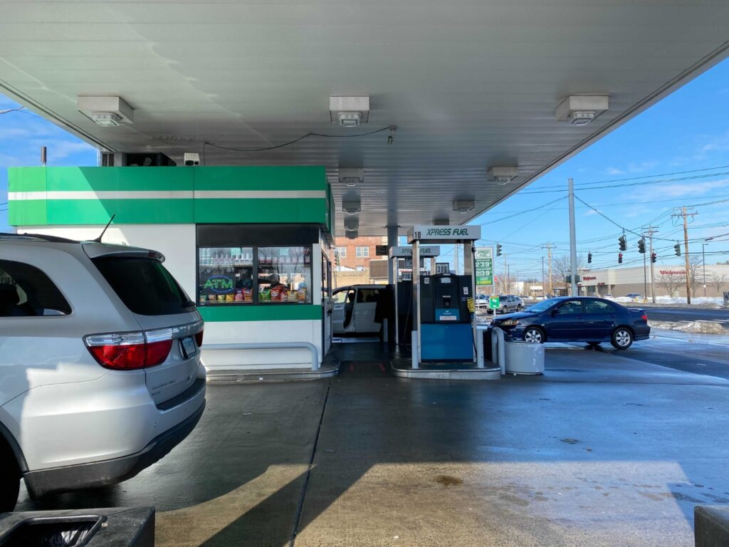 Xpress Fuel, on the corner of Dixwell and Woodin on Feb. 16. Photo taken by: MiriYam Judd