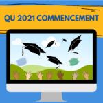 Quinnipiac University announced an in-person graduation for the Class of 2021, but a drive-by ceremony for the Class of 2020 just days prior. Graphic by Garret Reich.