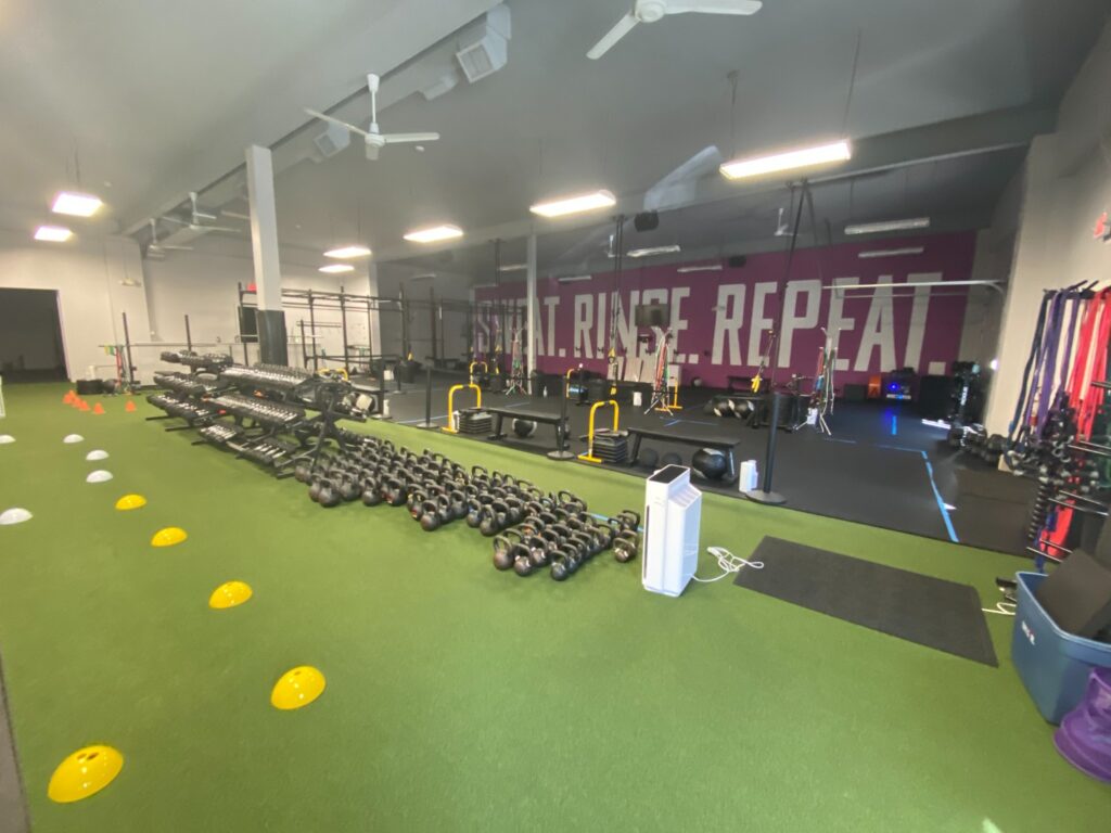 Inside view of Tuff Girl Fitness Gym. Photo Credit: Matthew Bruin