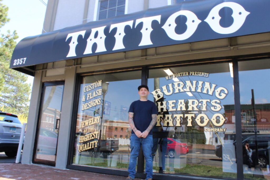 Wes Fortier uncovered some of Hamden's outdated zoning regulations when trying to open his tattoo parlor. (Photo by Emily DiSalvo)