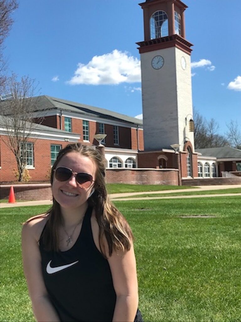 Renee Fontaine, freshman, says the university’s restriction on traveling between dorms doesn’t really affect her. Photo credit: Mahlet Sugebo.