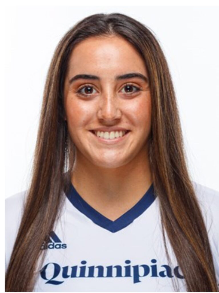 Camren Diaz, acrobatics and tumbling assistant coach. Photo from Quinnipiac University