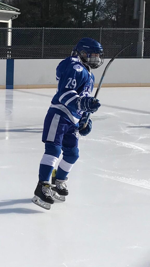Sean Studley, 13, plays youth hockey, soccer, baseball and other sports. Photo provided: Karen Studley