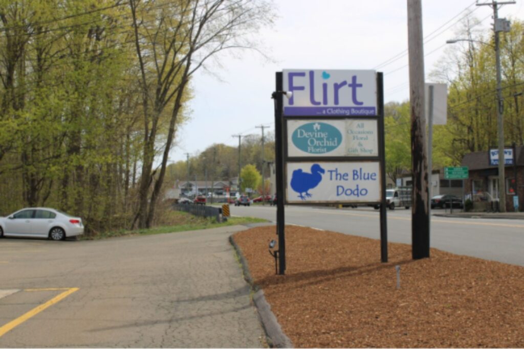 The outside of Flirt, located in a small plat on Whitney Avenue.
