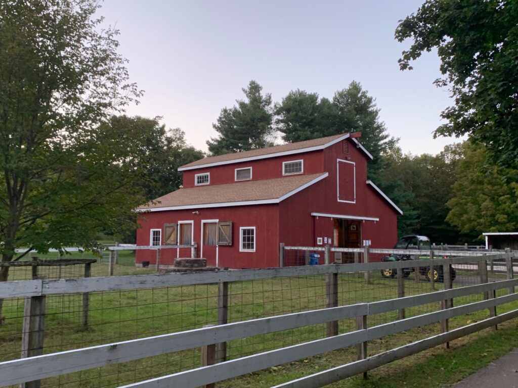 The updated barn that the Friends of Brooksvale built through fundraising and donations. (Photos by Samantha Simon)