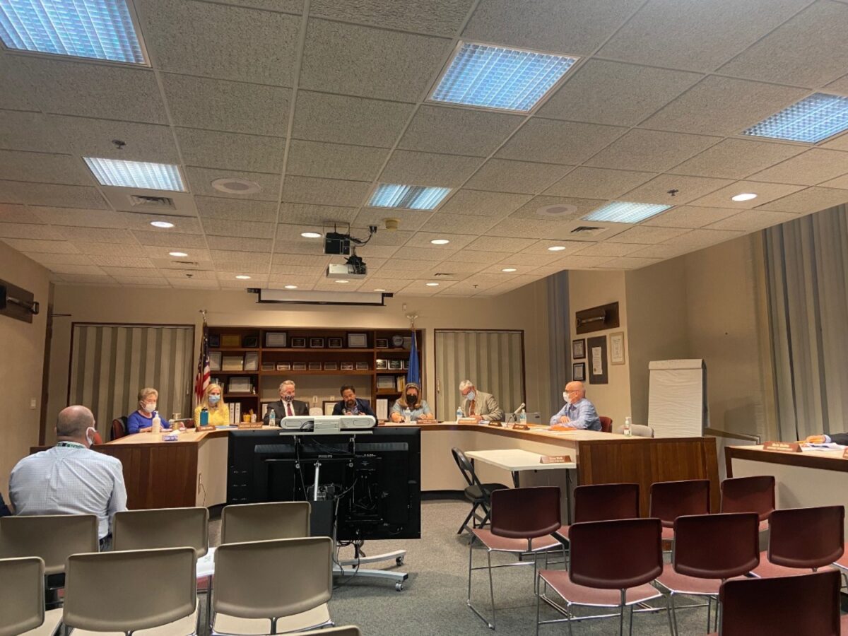 The Hamden Board of Education held their first general meeting of 2021-2022 school year where they renewed the contract of superintendent, Jody Goeler. Photo taken by Ryan Coope.