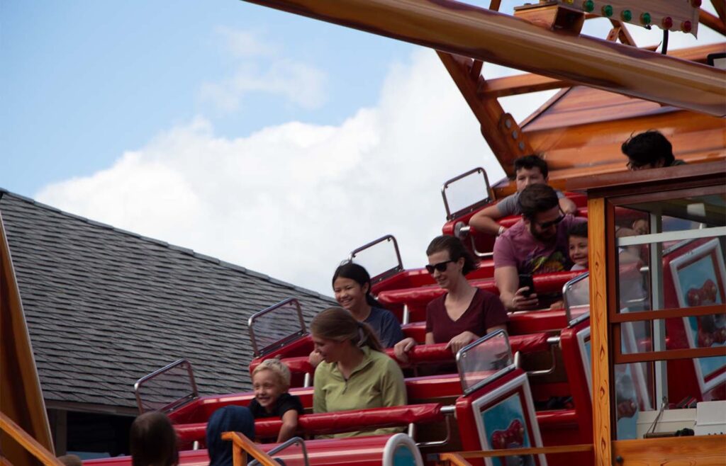 The Tidal Wave ship wide with families having fun. Photo by Will Knox
