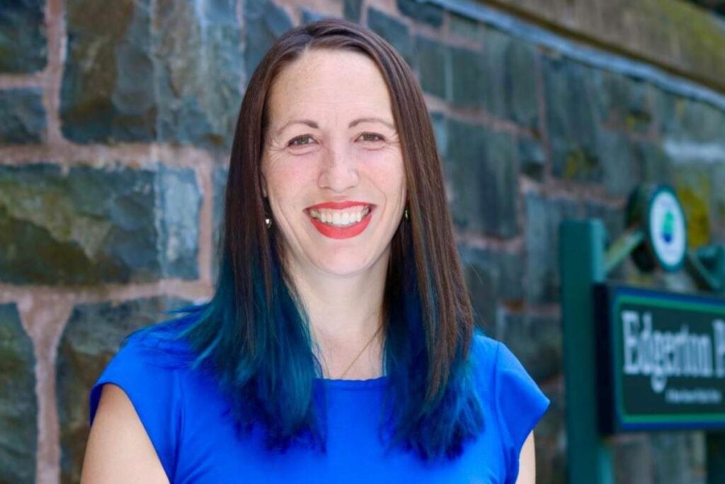Laurie Sweet, one of the candidates nominated for the Democratic Primary election, wants to work on making the Hamden town government more accessible to its residents.  Photo from New Haven Register. 