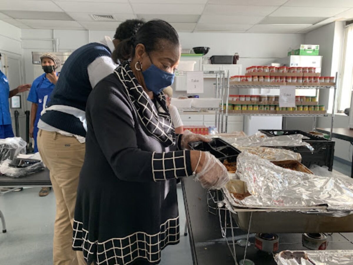 Hamden resident Barbara Johnson has volunteered at the Community Soup Kitchen's hot meal program at the Keefe Community Center for the past month. Photo courtesy Ashley Pelletier