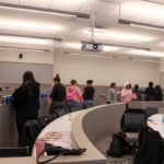 Students line up to pack the donation bags. Alexandra Martinakova/HQNN